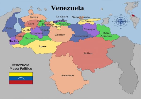 Estados Y Capitales De Venezuela Caracas Com Ve   Estados De Venezuela 600x420 